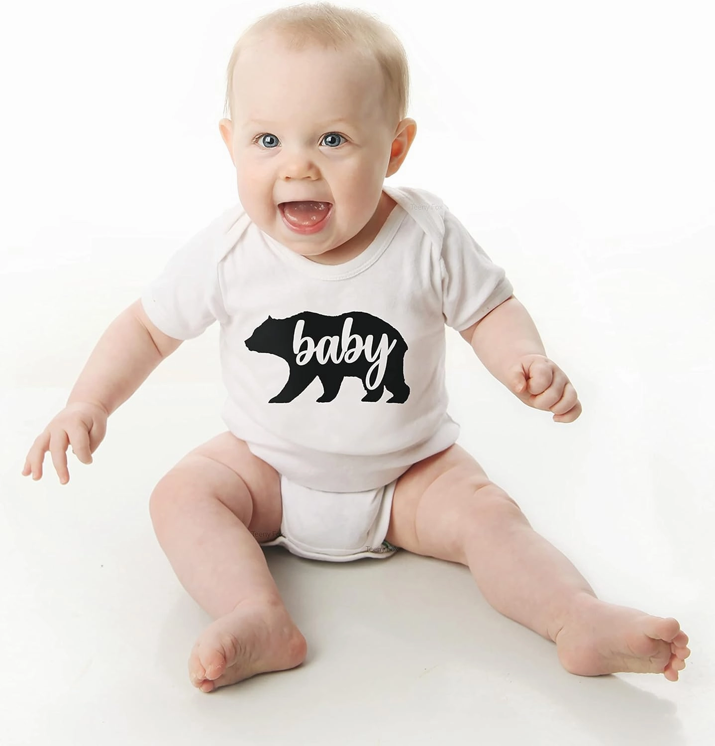 Teeny Fox Mama Bear Papa Sister Brother Baby Cute Matching Outfits Couple Shirts