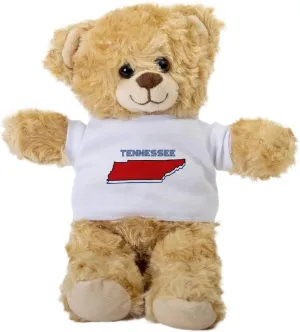 Tennessee Teddy Bear, Gift Stuffed Animal, Plush Teddy Bear with Tee, Tennessee Gift, Gift for Her, Gift for Tennessee, Birthday Christmas Basket Gift Idea
