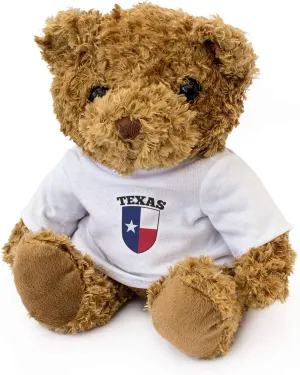 Texas Flag - Adorable Lovely Soft Brown Teddy Bear - Gift Present
