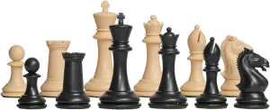 The House of Staunton - The Hastings Plastic Chess Set - Pieces Only - 3.875" King - Black & Natural