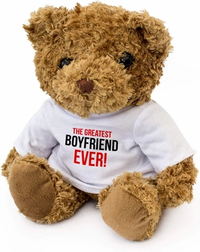 The Greatest Boyfriend Ever - Adorable Lovely Soft Brown Teddy Bear - Gift Present