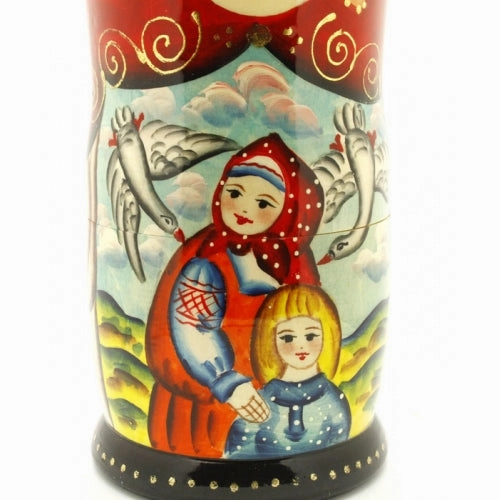 The Magic Swan Geese Nesting Doll Fairy Tale Set