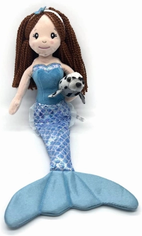 The Petting Zoo, Mermaid Doll with Harbor Seal Stuffed Animal, Gift for Girls, Plush Doll with Seal Plush Toy, 16 Inches (Red Hair)