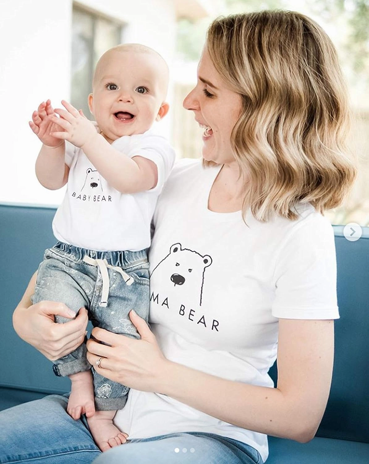 The Spunky Stork Family Mama Papa Baby Bear Matching Tshirt for Moms & Dads