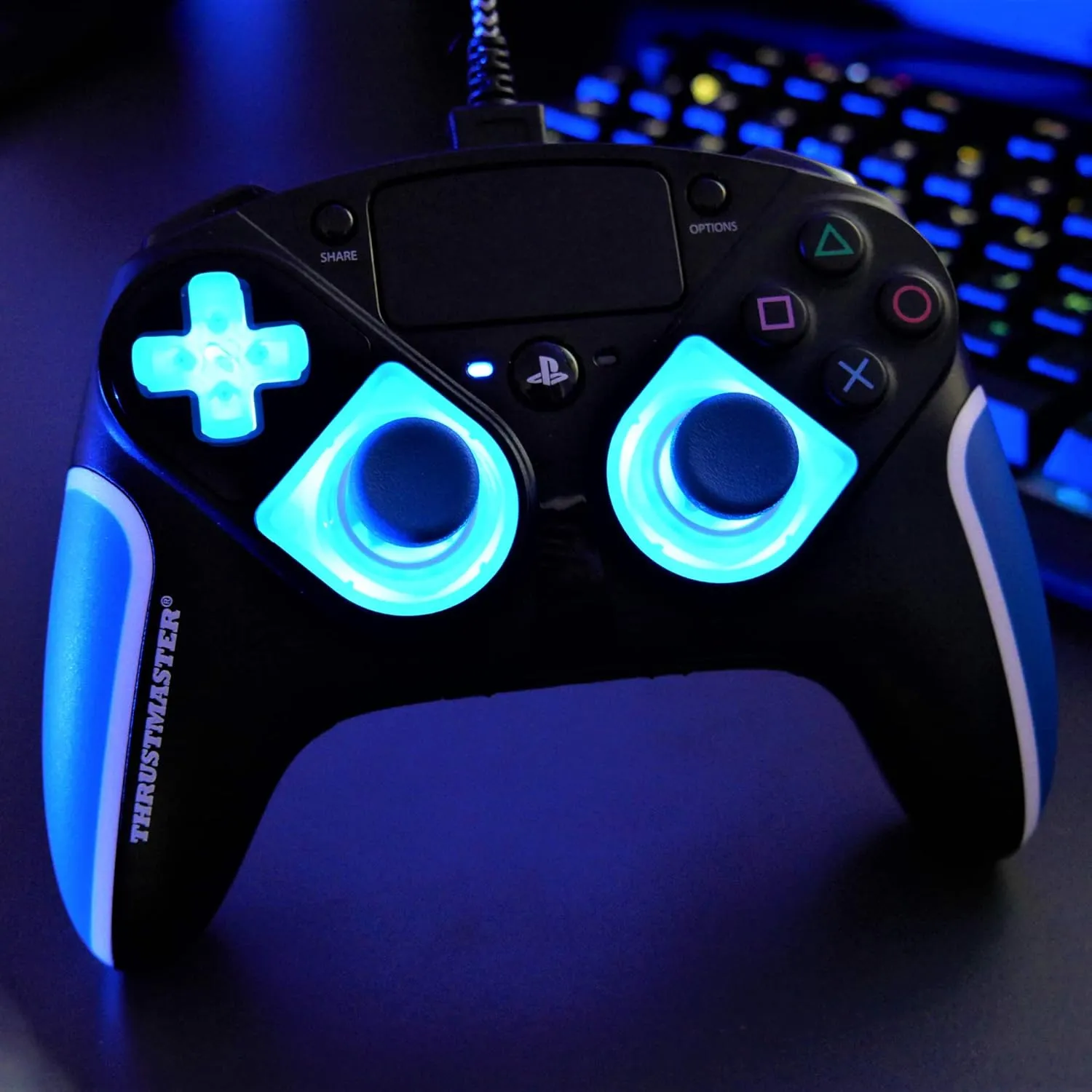 ThrustMaster ESWAP X LED BLUE CRYSTAL PACK, Pack of 7 Backlit Blue Modules, NXG Mini-Sticks, Hot-Swap Feature, Compatible with ESWAP X PRO CONTROLLER, Xbox Series X|S and PC