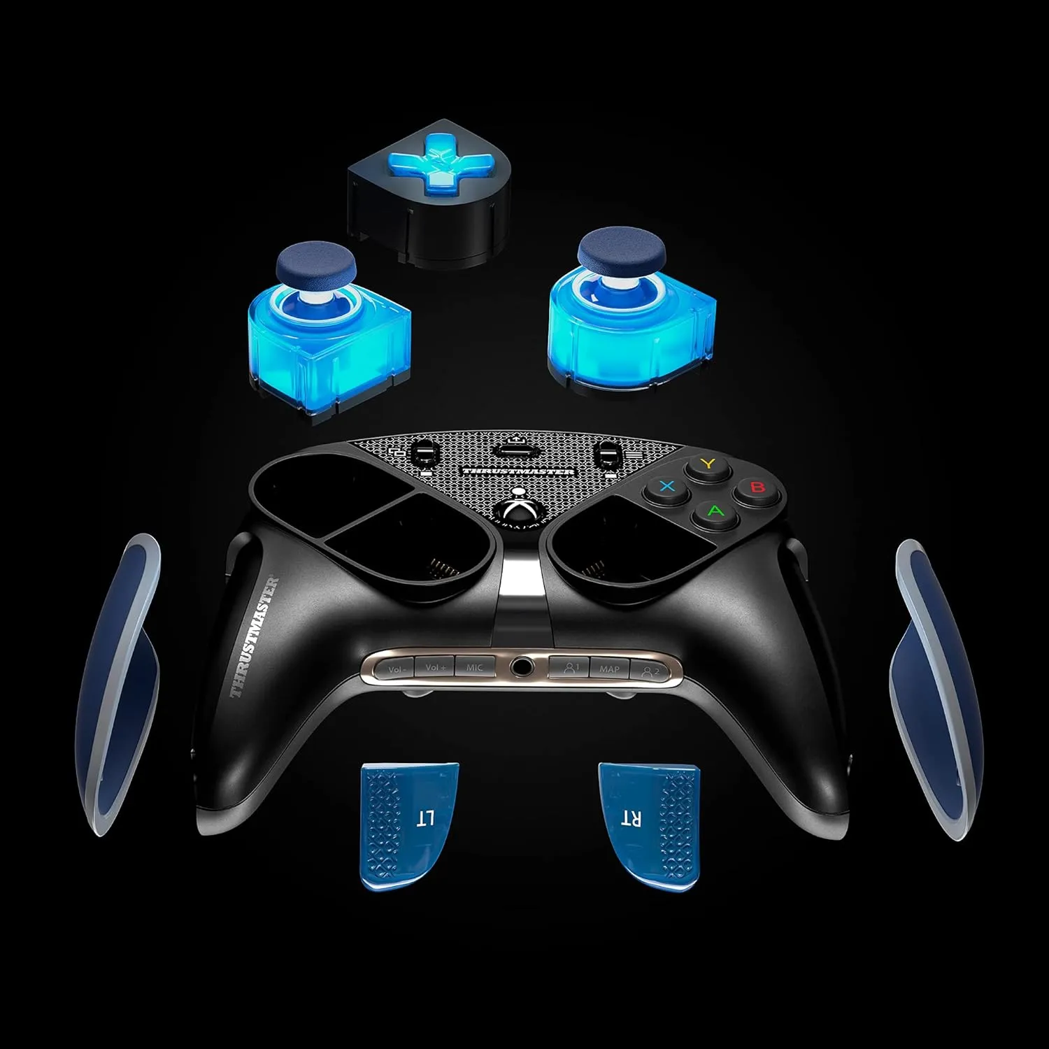 ThrustMaster ESWAP X LED BLUE CRYSTAL PACK, Pack of 7 Backlit Blue Modules, NXG Mini-Sticks, Hot-Swap Feature, Compatible with ESWAP X PRO CONTROLLER, Xbox Series X|S and PC