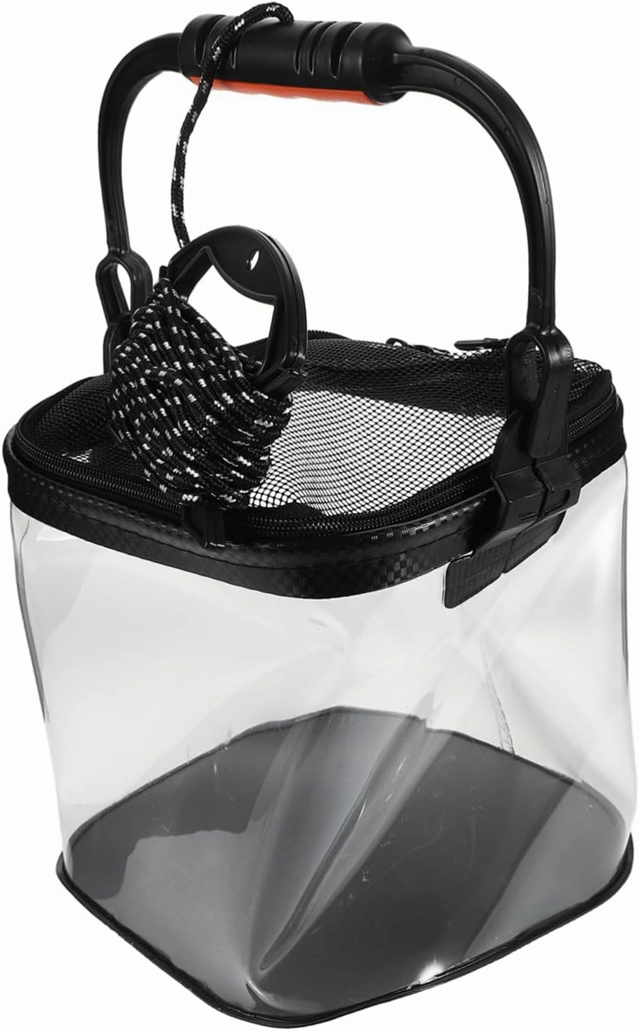Totority Fishing Bucket Lightweight Foldable Storage for Sea and Lake Fishing Space-Saving Design Easy to Carry Secure Handle Suitable for Outdoor Adventures