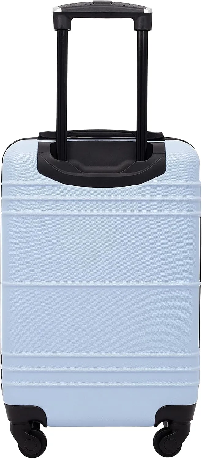 TRAVELERS CLUB Richmond 20" Carry On Suitcase Hardside Spinner Luggage With 360 4 Wheel System - BLUE