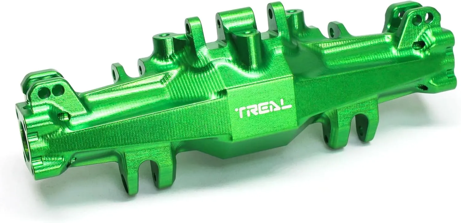TREAL Mini LMT Front or Rear Axle Housing Aluminum 7075 CNC Billet Machined Upgrades 1/18 Scale(Green)