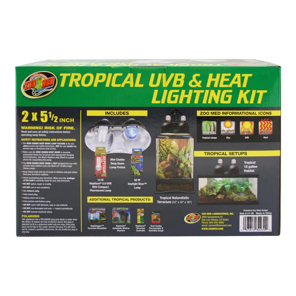 Tropical UVB and Heat Lighting Kit
