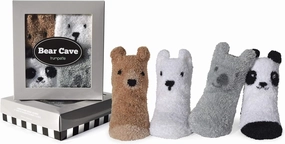Trumpette Bear Cave 4pk Socks 0-12mo