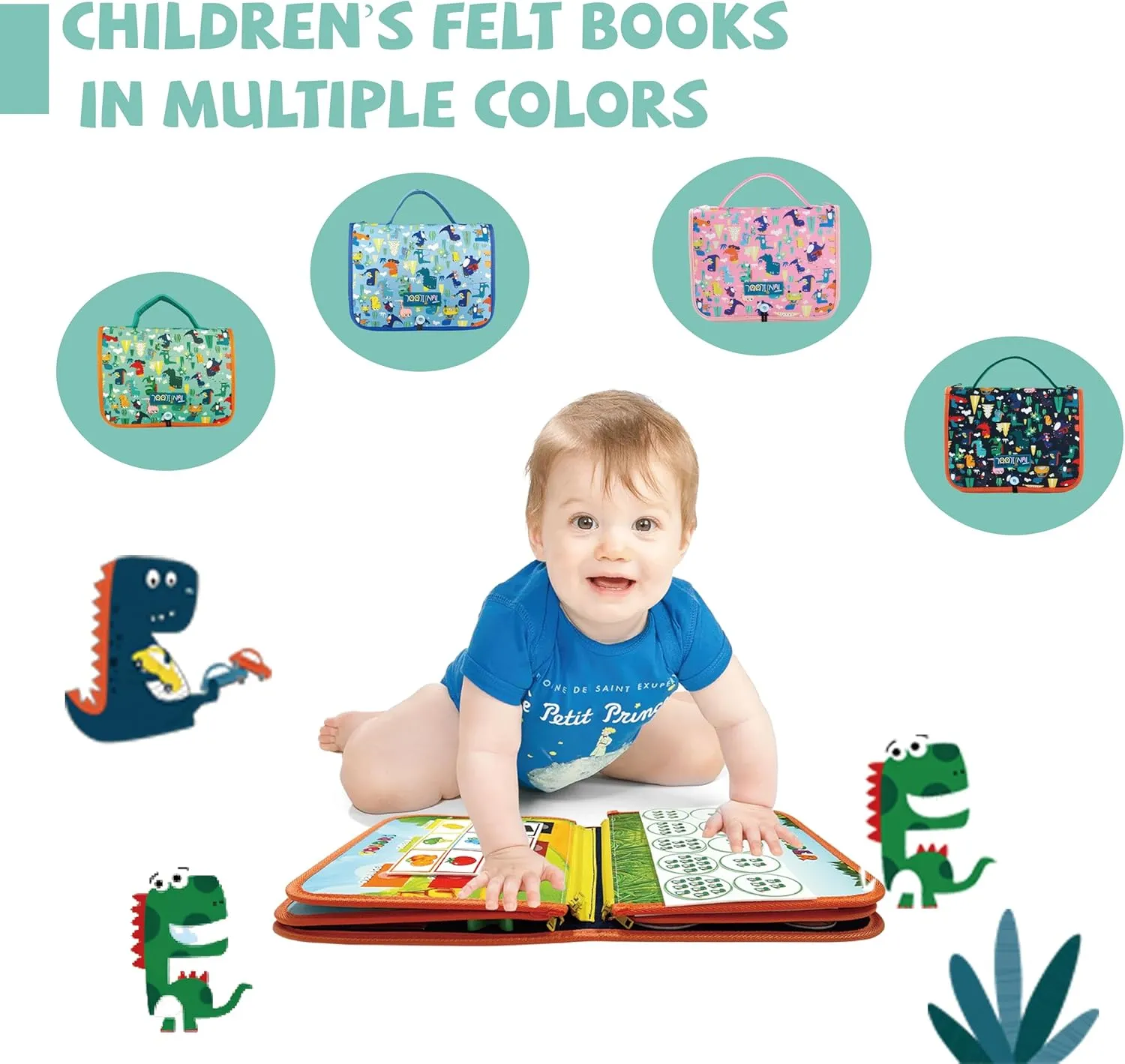 TUNJILOOL Montessori Toys for 3  Year Old Boy & Girl Sensory Toddlers Busy Board Book Learning & Education Toys Birthday Gifts Toddler Travel Activities Fine Motor Skills