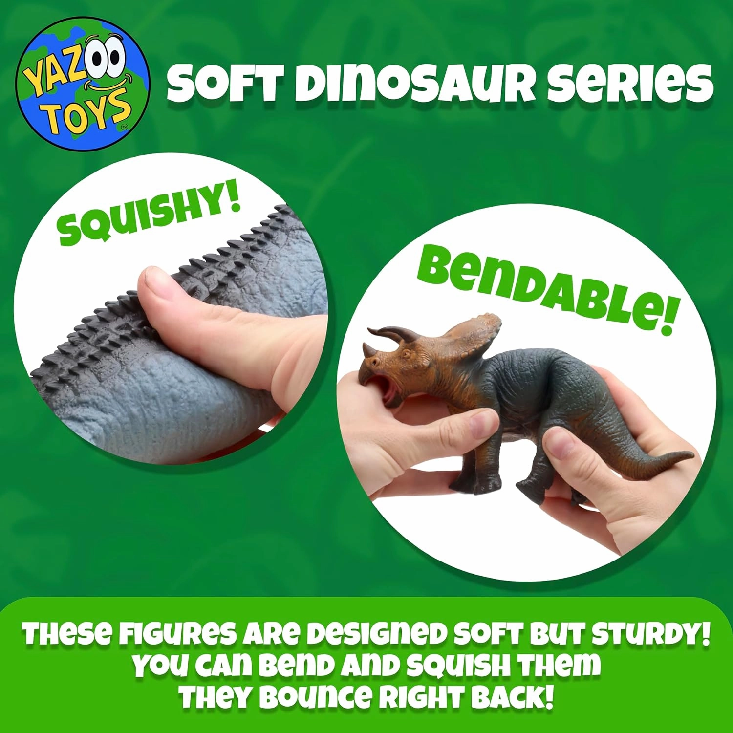 Tyrannosaurus Rex Green Soft Dinosaur Toy Figure for Kids - Realistic Dinosaur with Safe, Soft Material - Educational and Fun Prehistoric Play for Boys and Girls