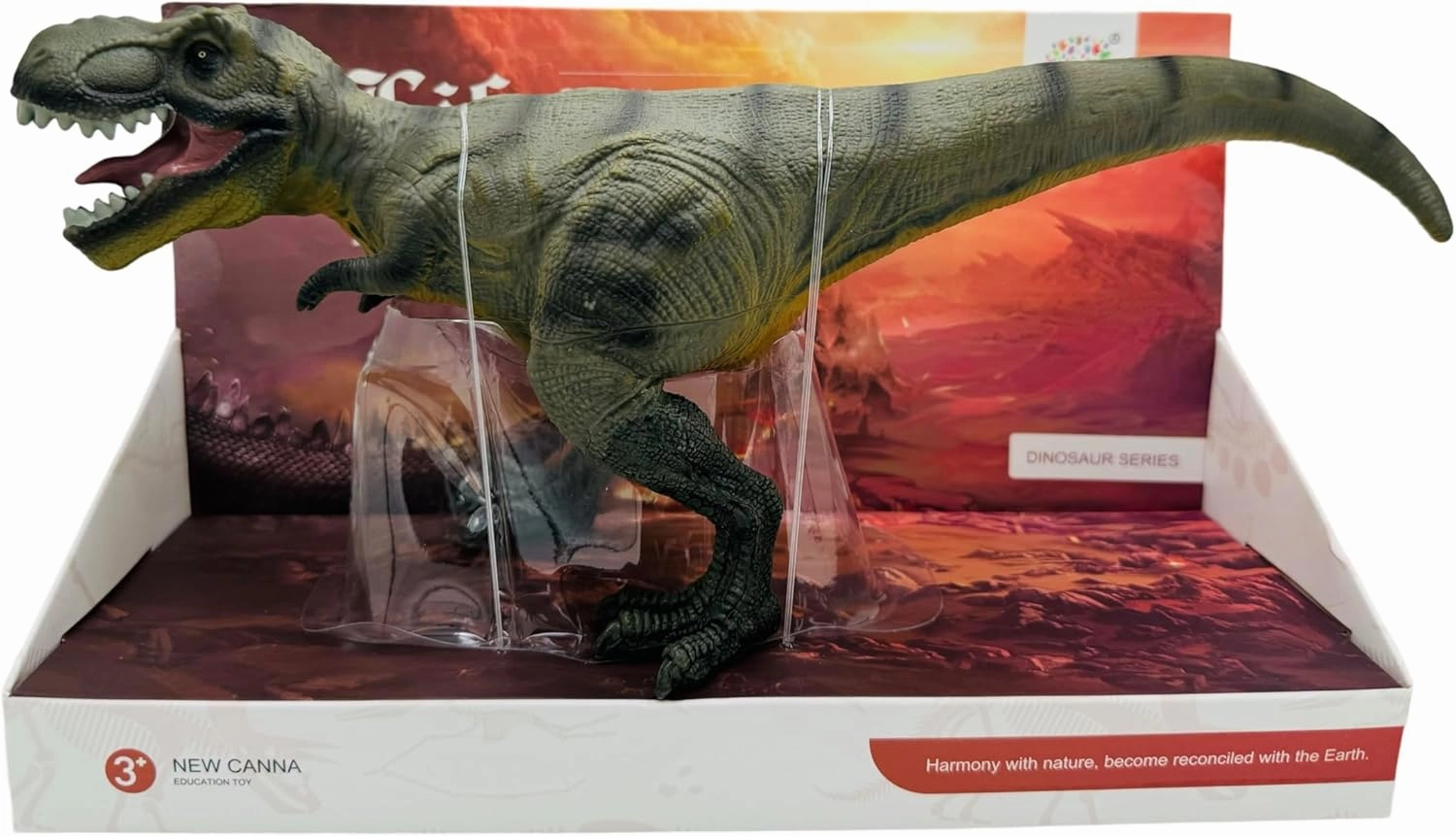 Tyrannosaurus Rex Green Soft Dinosaur Toy Figure for Kids - Realistic Dinosaur with Safe, Soft Material - Educational and Fun Prehistoric Play for Boys and Girls