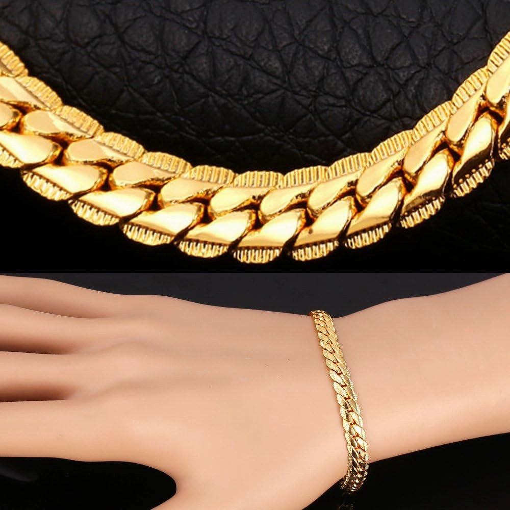 U7 Diamond Cut Miami Cuban Link Chain for Men Women Stainless Steel Curb Chain Necklace, Cool Hip Hop Jewelry Silver/Black/18K Gold Plated Chains, Width 3/6/9/12mm,18/20/22/24/26/28/30 Inch