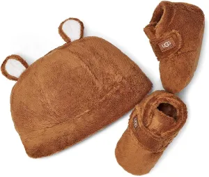 UGG Unisex-Baby Bixbee Bootie and Beanie Gift Set