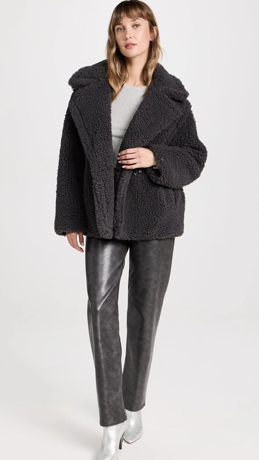 UGG Women's Gertrude Short Teddy Coat