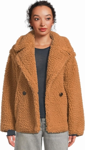 UGG Women's Gertrude Short Teddy Coat