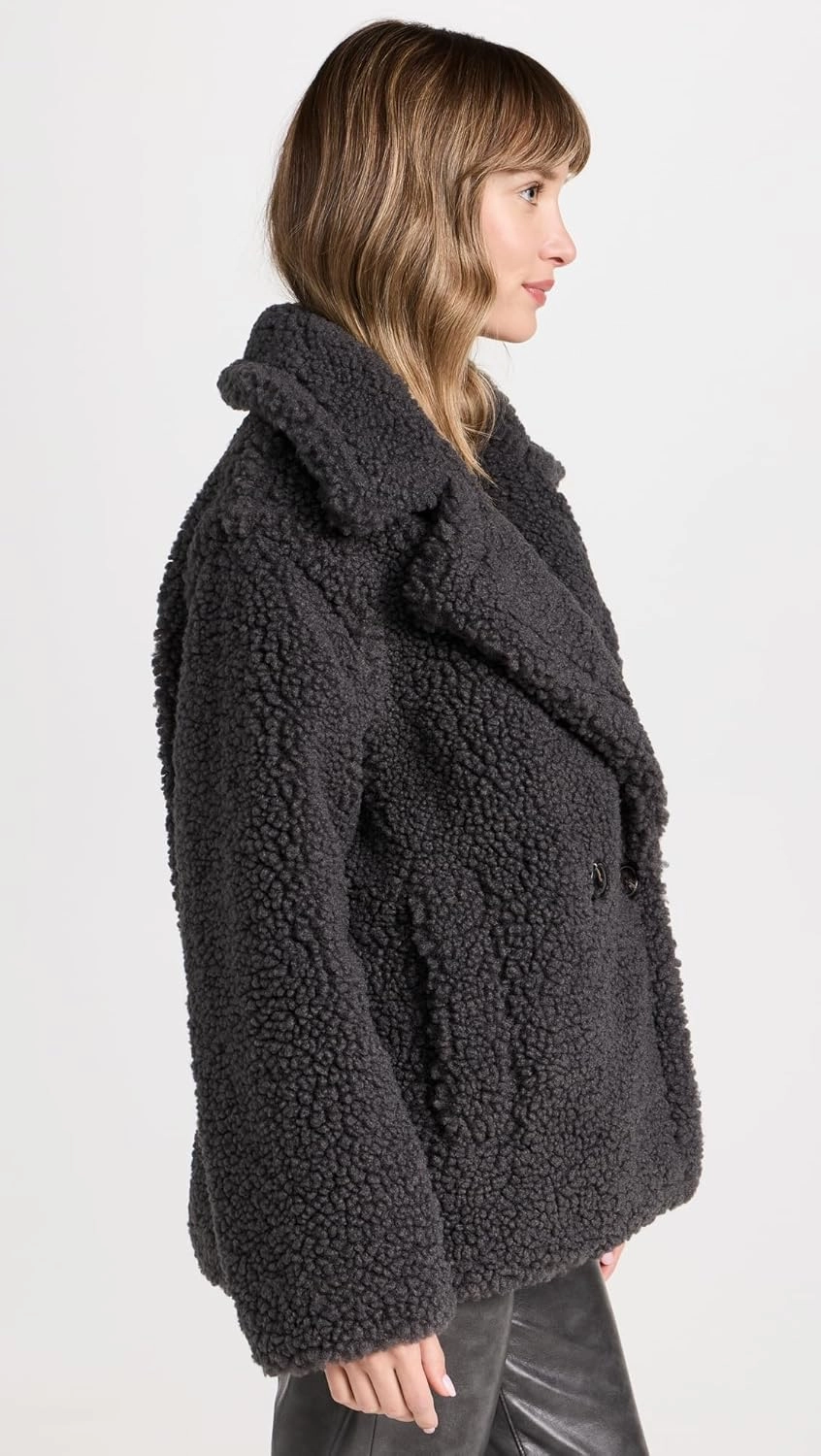 UGG Women's Gertrude Short Teddy Coat
