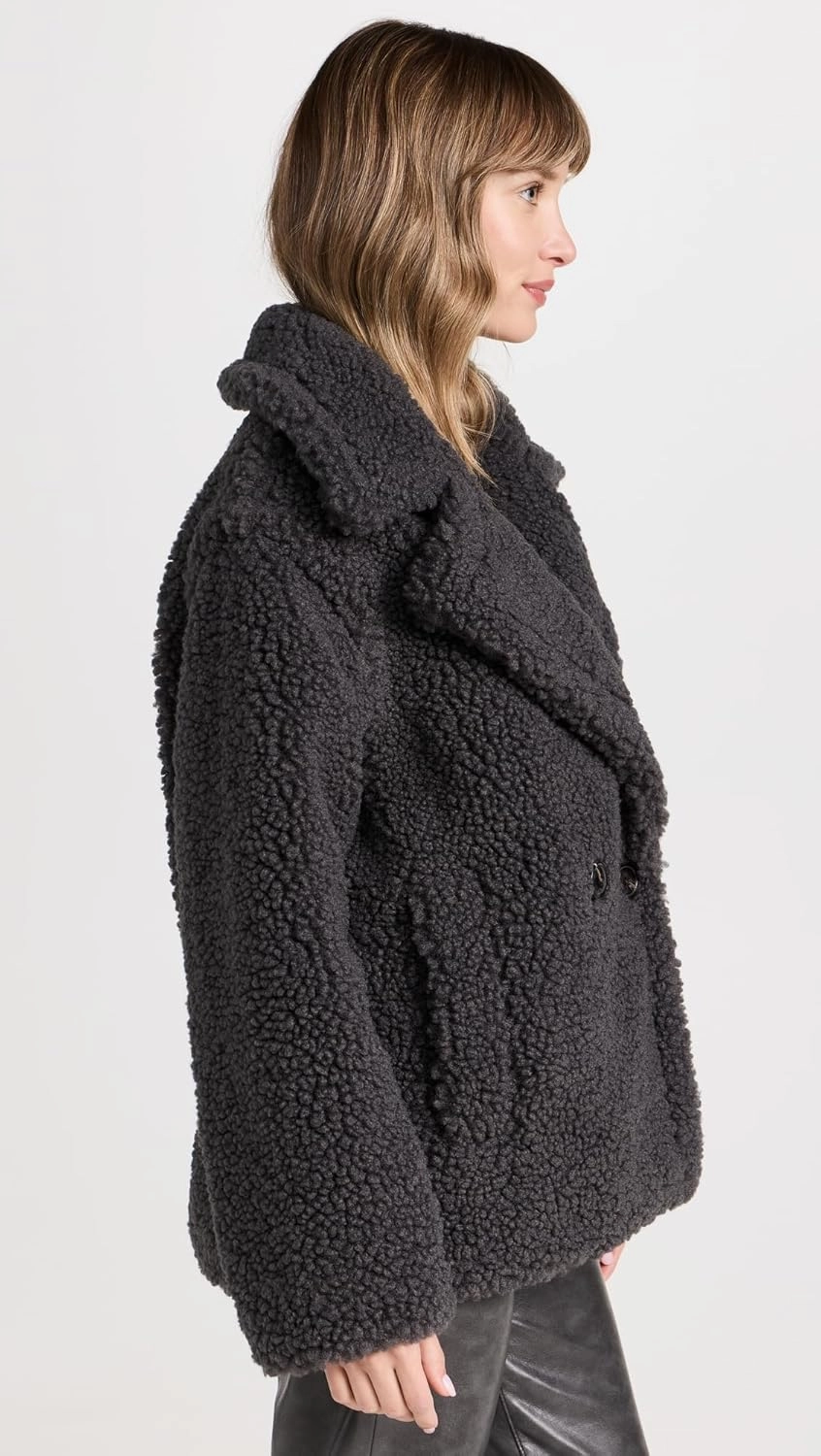 UGG Women's Gertrude Short Teddy Coat