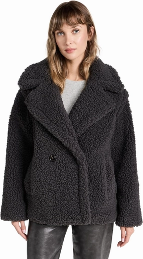 UGG Women's Gertrude Short Teddy Coat
