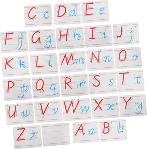 Uonlytech Educational Learning Fridge Magnets 26 Big Magnetic Alphabet Tiles Metal Backing Versatile for Refrigerator Whiteboard Classroom