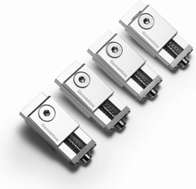 Upgrade Aluminum Mini Vise Toe Clamp 4PCs, High-Precision CNC Router Clamp for Woodworking & Metalworking Milling Project, Size 56 x 22 x 21mm, Low Profile