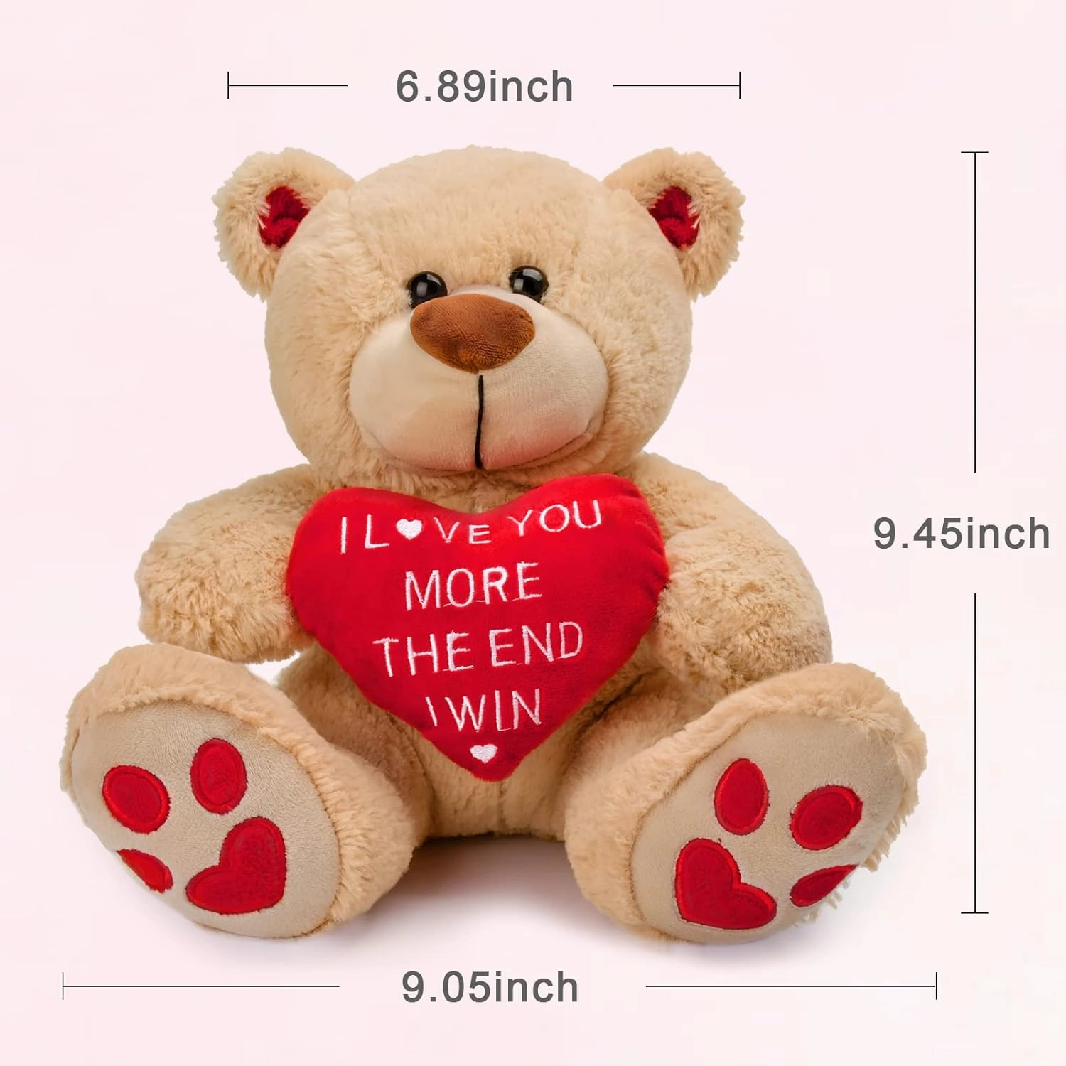 Valentines Gifts for Her Him Kids Girlfriend Boyfriend Wife Mom Fiancée, Valentines Gifts for Women, Valentine's Teddy Bear - 10 Inches, Funny Cute Stuffed Animal Plush Present for Birthday