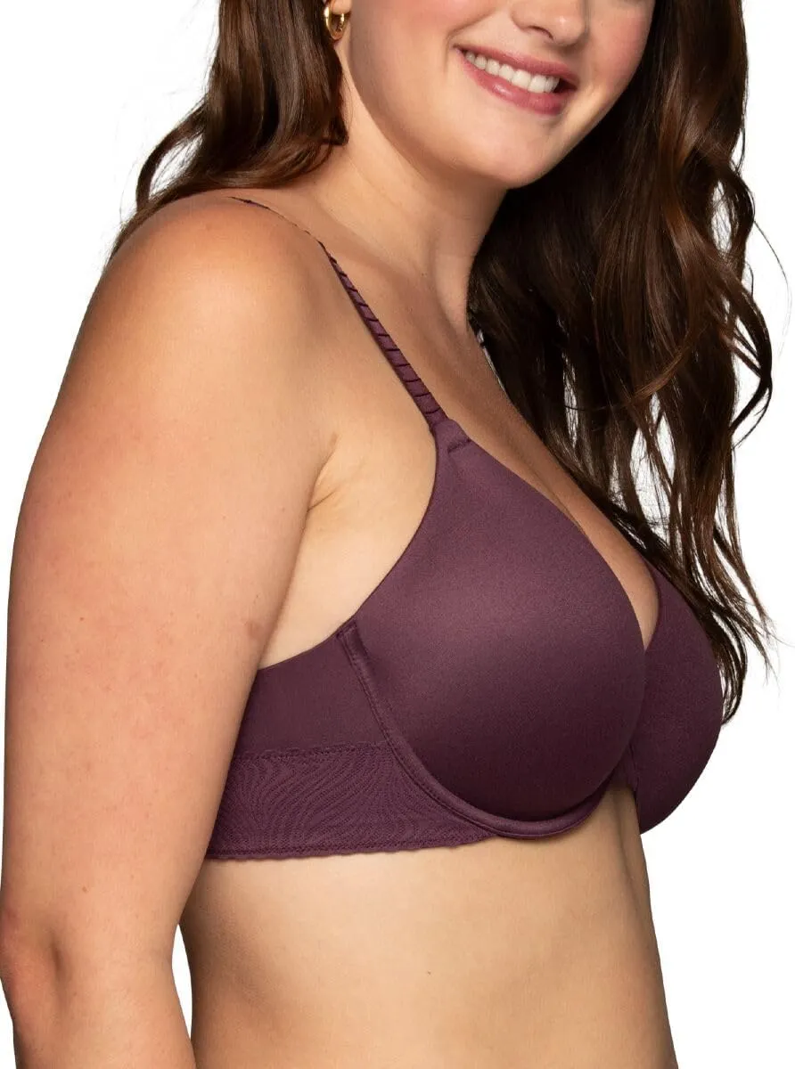 Vanity Fair Women's Effortless Underwire Bra, Buttery Soft Fabric & Lightweight Memory Foam Cups up to DD