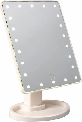 Vanity Mirror Makeup Mirror with Light Personal Touch Screen 360° Rotatable Make Up Mirror U2JD (Color : B) (B)
