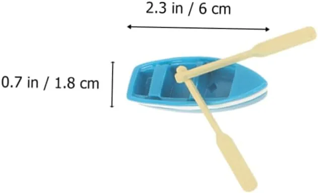 VANZACK 1 Set Miniature Beach Accessories Adornments for Sandboxes Mini Houses Plant Decorations Resin Boat Umbrella Slippers Present for
