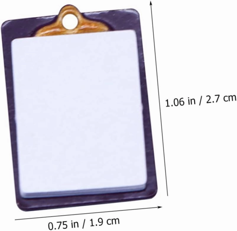 VANZACK 3sets Dollhouse Study Model Mini Writing Board Toy Toy House Accessory Cute Clipboard Storage Mini School Things 4pcs*3
