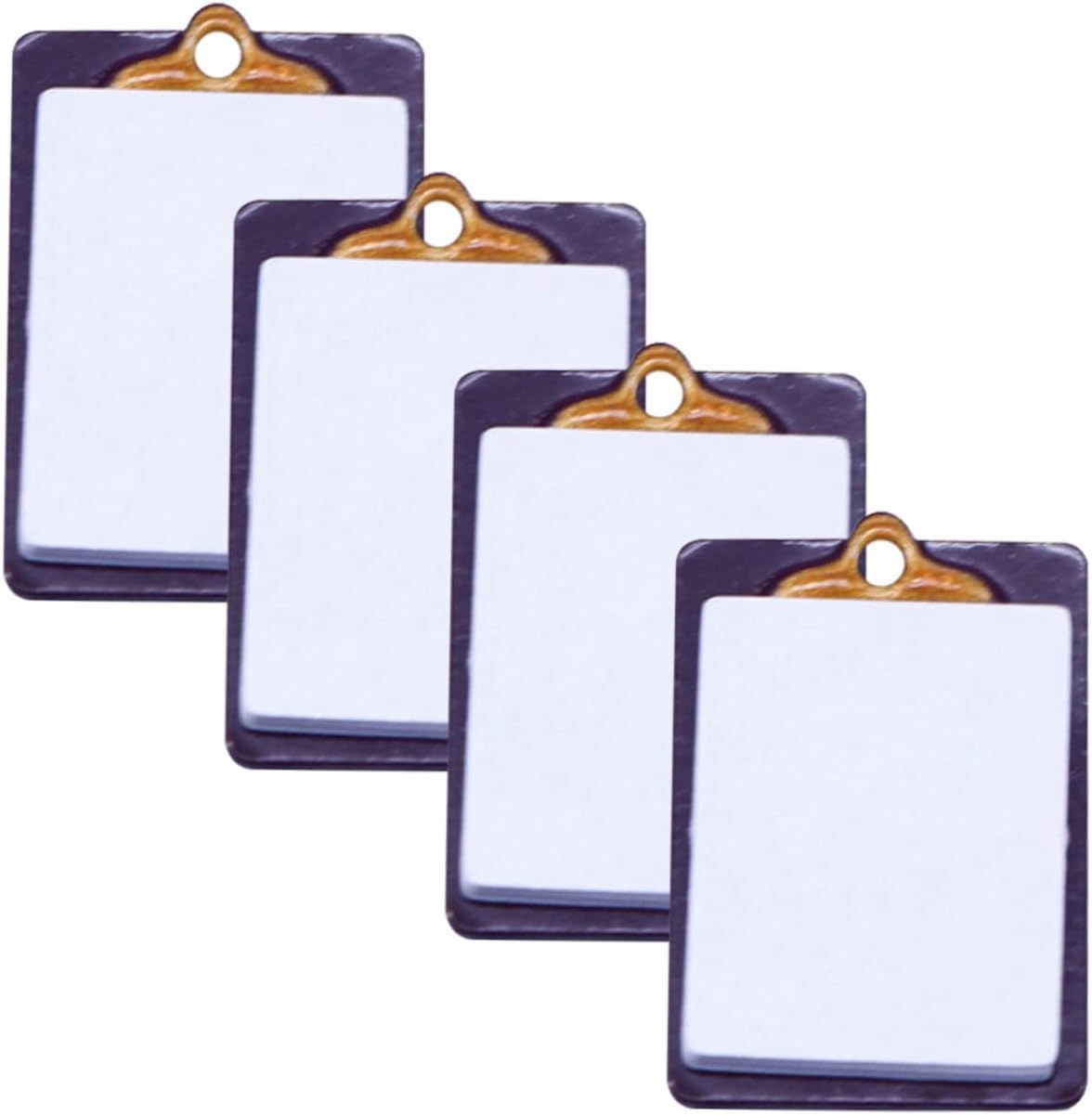 VANZACK 3sets Dollhouse Study Model Mini Writing Board Toy Toy House Accessory Cute Clipboard Storage Mini School Things 4pcs*3