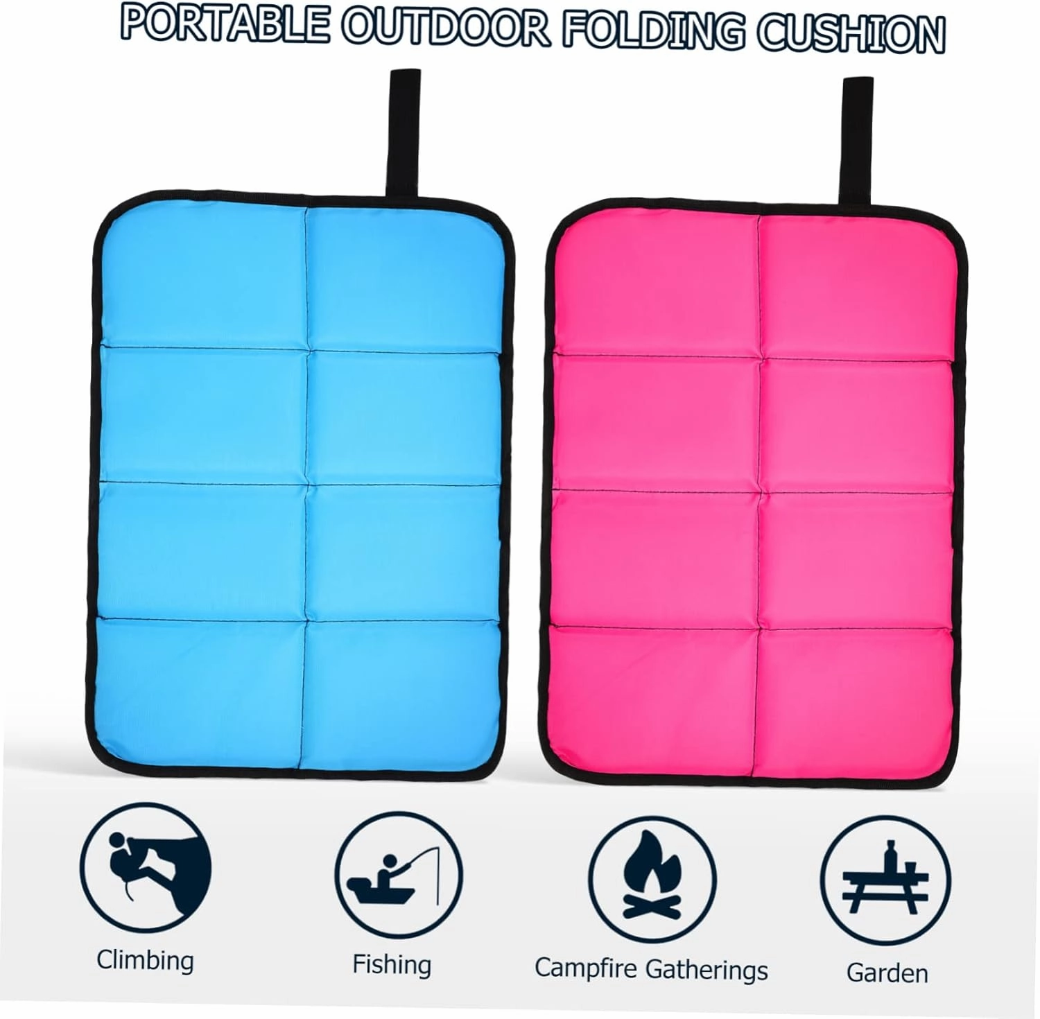 VANZACK 4 Pcs Seat Cushion Picnic Mats Cushions Foam Camping Pad Foldable Mat Foldable Gym Pad Camping Seat Mat