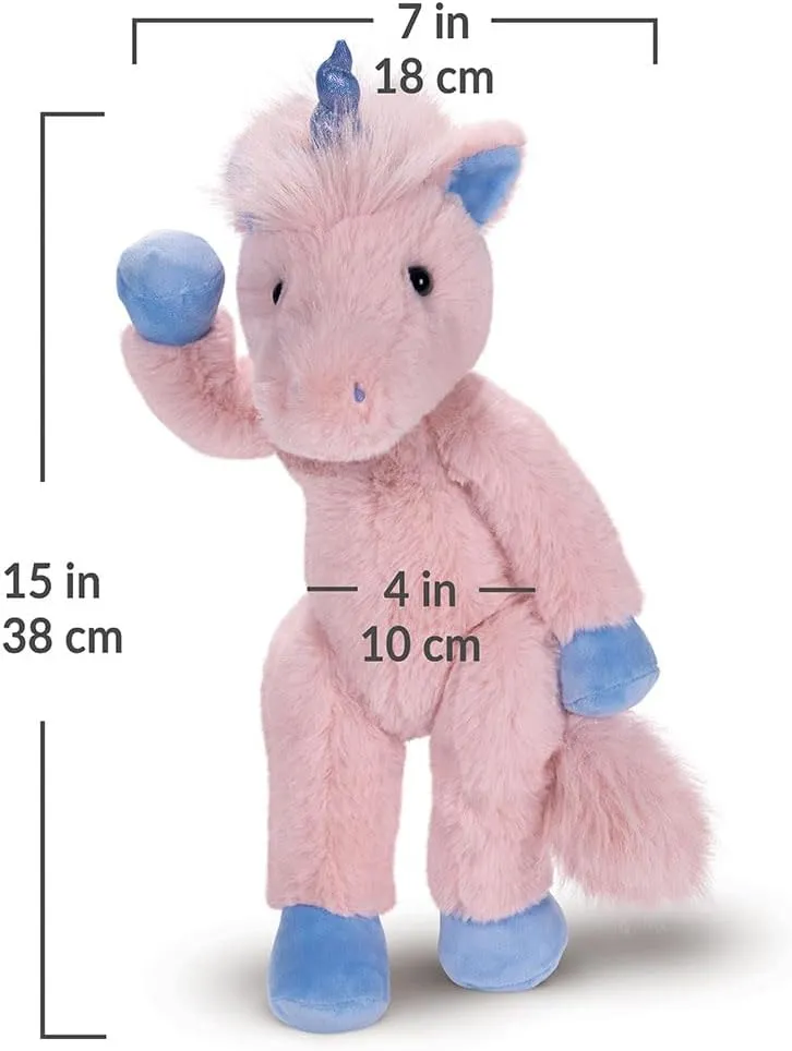 Vermont Teddy Bear Buddy Unicorn Stuffed Animal - Pink Plush, 15 Inch, Unicorn Toys