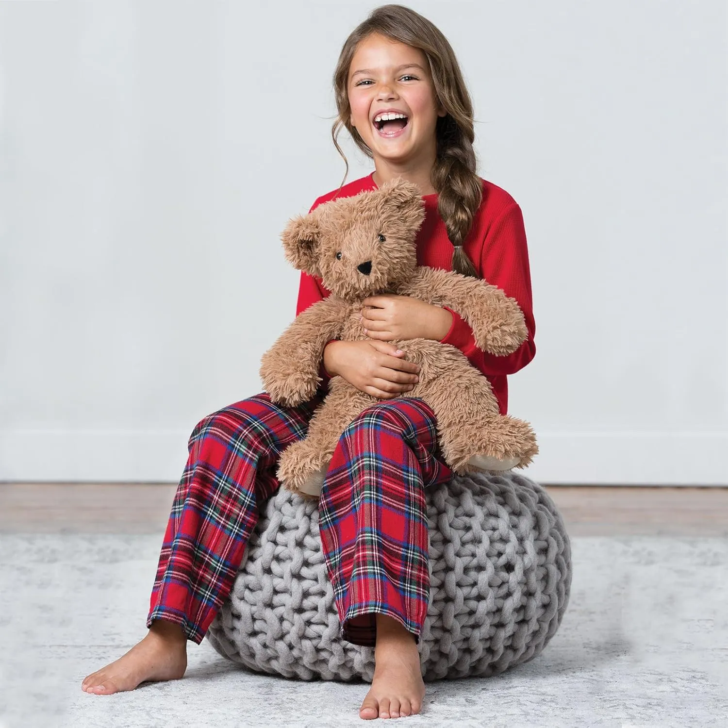 Vermont Teddy Bear Super Soft Almond Brown Teddy Bear – 18 Inch Plush Stuffed Animal to Sleep with, Cozy Bear Plush, Crafted in The USA