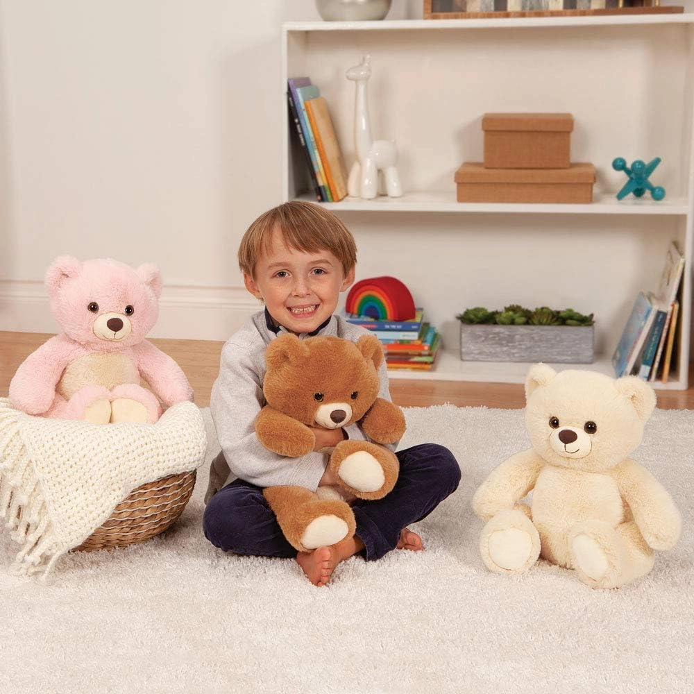Vermont Teddy Bear Brown Teddy Bear – Cuddly Stuffed Animals, Cuddle Chunk, Honey, 15 inch