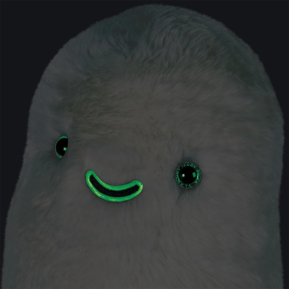 Vermont Teddy Bear Ghost 18 Inch Soft Plush, Glow in The Dark Halloween Collectible for Kids & Adults - Perfect Halloween Decor & Gift