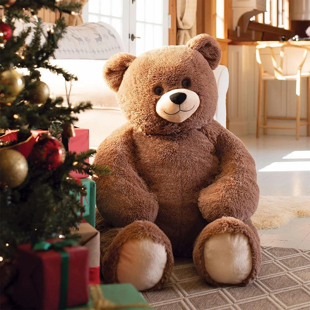 Vermont Teddy Bear Giant Teddy Bear Stuffed Animal - 4 Foot Big Teddy Bear from Giant Cuddle Collection - Collectible Plushies for Kids & Adults - Emotional Support Plush Crafted in The USA