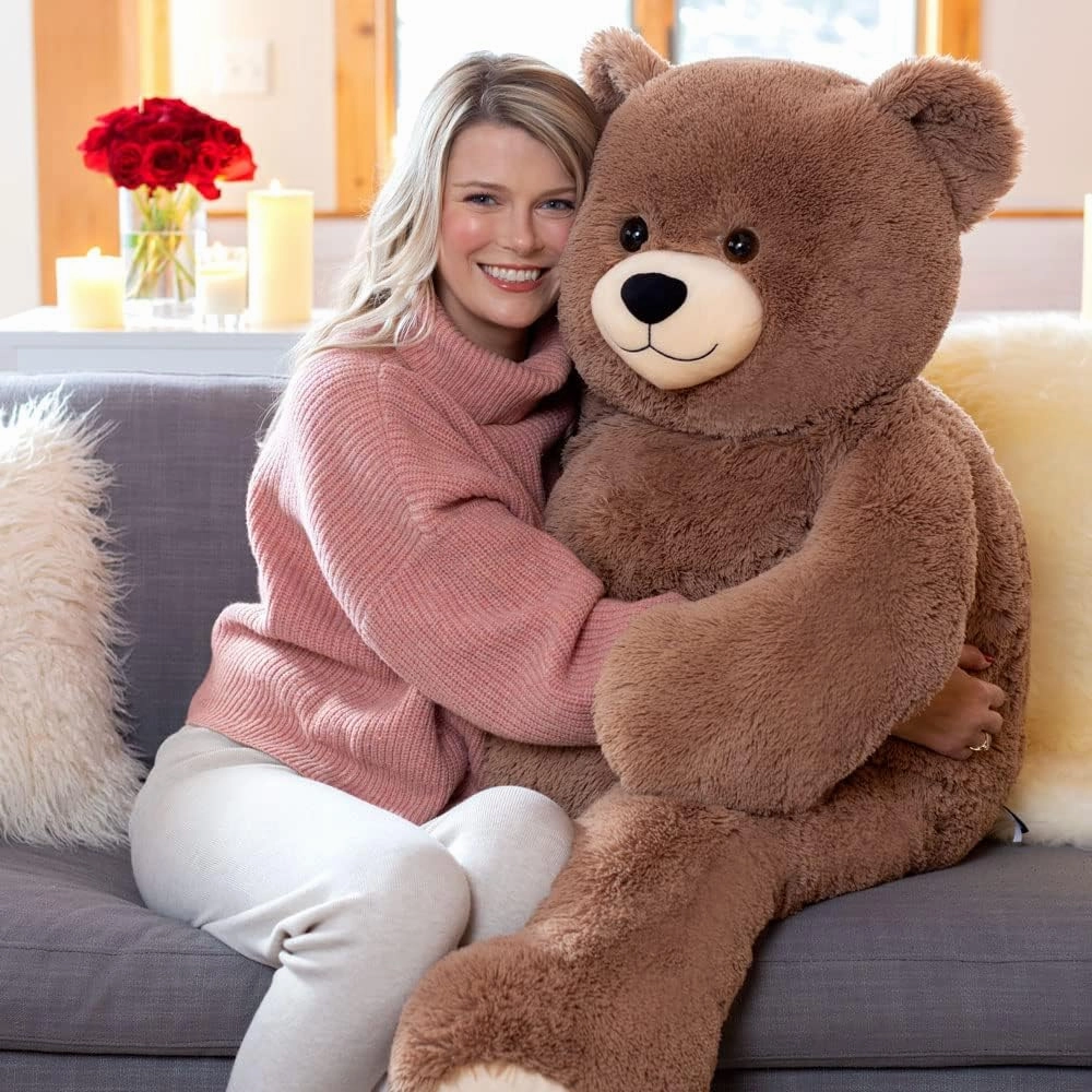 Vermont Teddy Bear Giant Teddy Bear Stuffed Animal - 4 Foot Big Teddy Bear from Giant Cuddle Collection - Collectible Plushies for Kids & Adults - Emotional Support Plush Crafted in The USA