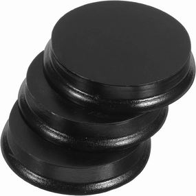 Versatile Wooden Miniature Bases 3pcs Action Figure Stands Mini Dolls Base Set Round Base for Collectors