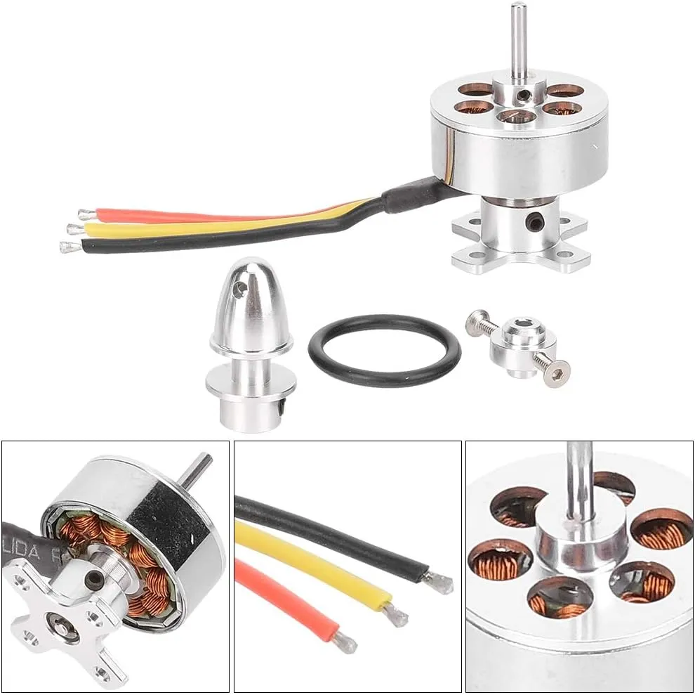 VGEBY Brushless Motor RC Brushless Motor Accessory Compatible with Board Foam FixedWing Aircraft Airplane