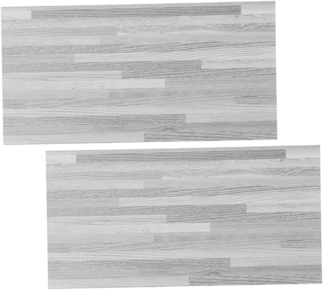 VICASKY Set of 2 PVC Miniature Wood Grain Floor Tiles for Dollhouse Enhance Your Dollhouse Realistic Flooring