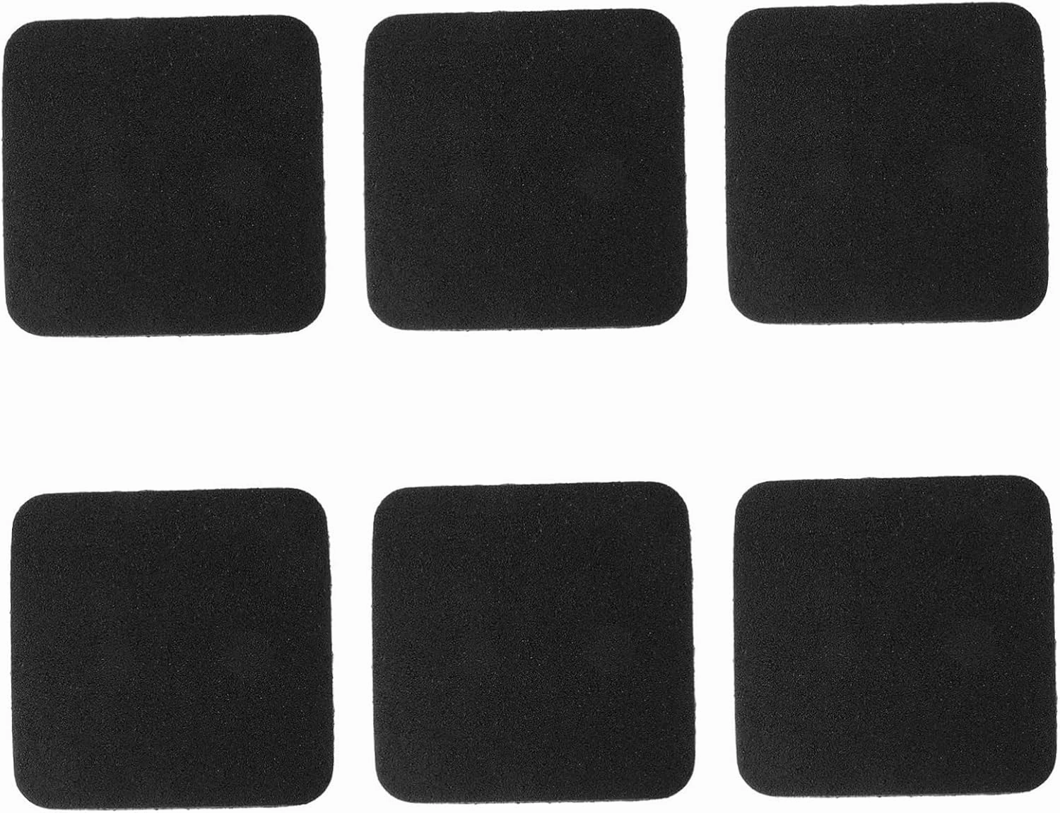 VICASKY 6pcs Rubber Pads Cushioned Shock Absorbing Mat for Treadmill Noise Reduction Floor Protector for Home Fitness Equipment Enhanced Thickness for Joint Comfort
