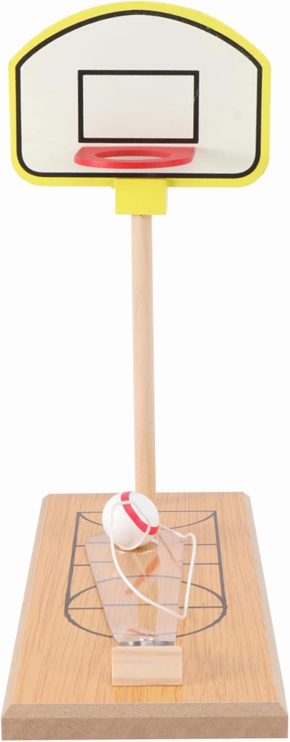 VICASKY Wooden Mini Basketball Shooting Game Tabletop Basketball Set for Interactive Fun for Parent Bonding and Design Enhances Hand Eye Coordination and Finger