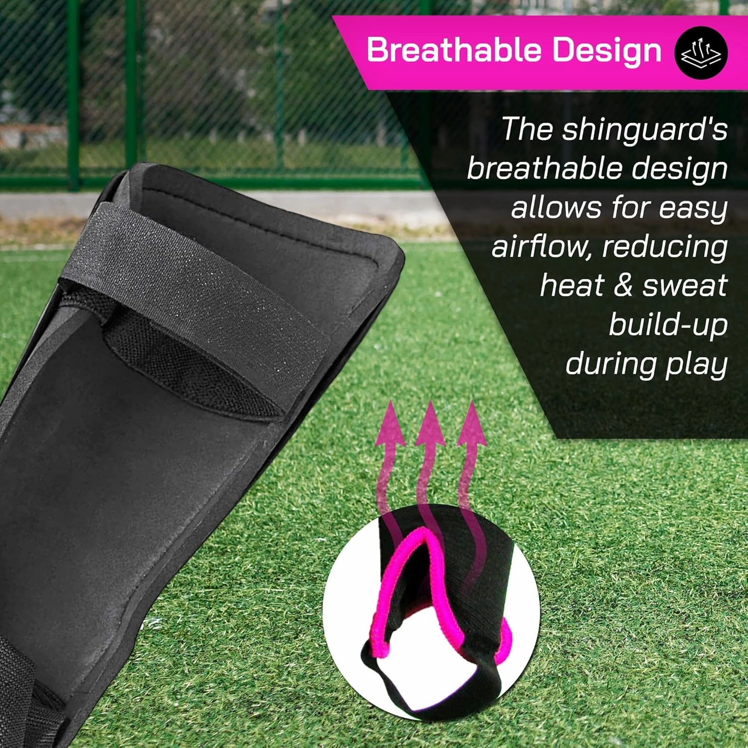 Vizari Cali Soccer Shin Guards for Kids & Adults with Ankle Protection | Lightweight Soccer Shin Guards with Non-Slip Adjustable Straps