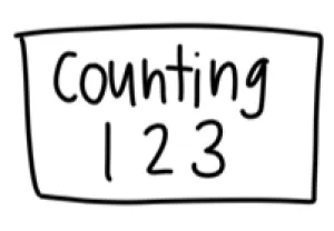 Washable Silicone Learning Mat - Counting 123