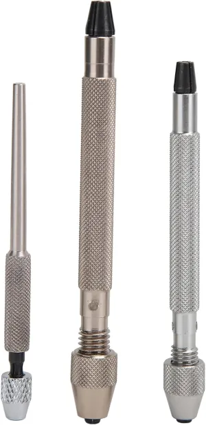Watch Repair Tool, 3pcs Pin Vise Hand Drill Set Watches Hand Pin Vises Metal Hands Drill Watch Repairing Tool Accessory for Watchmakers Drilling Tool Model Making Precision Pin