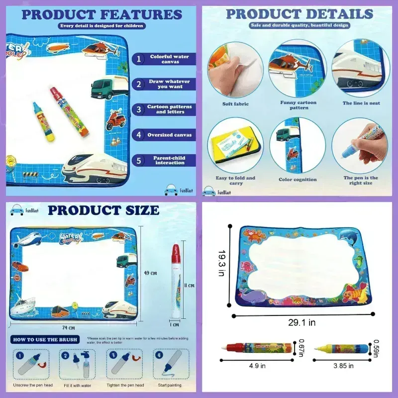 Water Doodle Mat: Unleash Creative Magic!