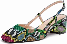 WAYDERNS Women's Ankle Strap Square Toe Block Patent Leather Slingback Chunky Low Heel Pumps Shoes 2 Inch